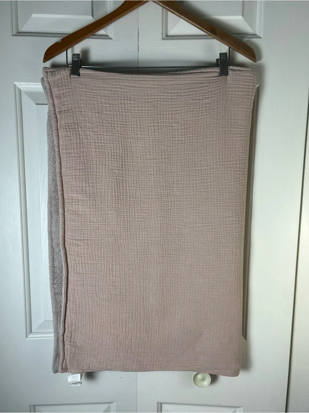 Bonbini New York Rainbow Print Baby Blanket Muslin Sherpa Reversible Lovey